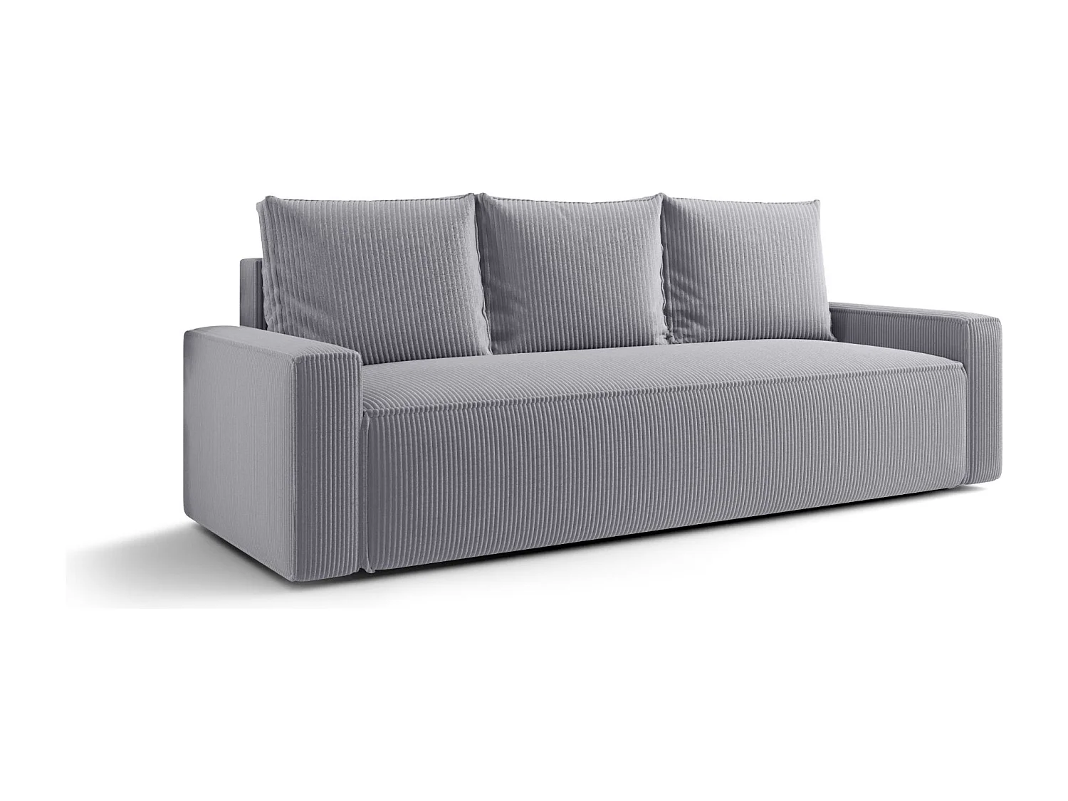 Bank SAVIO Poso 55 grijs met opbergruimte woonkamerbank, slaapbank, bank met opbergruimte