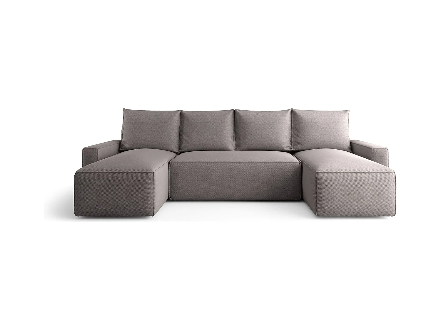 ECKSOFA mit Schlaffunktion SAVIO U Curio 83 Grau U-Form Sofa mit Stauraum Bettkasten Wohnzimmersofa Couch Sofa Bettsofa Bettkasten Bettcouch