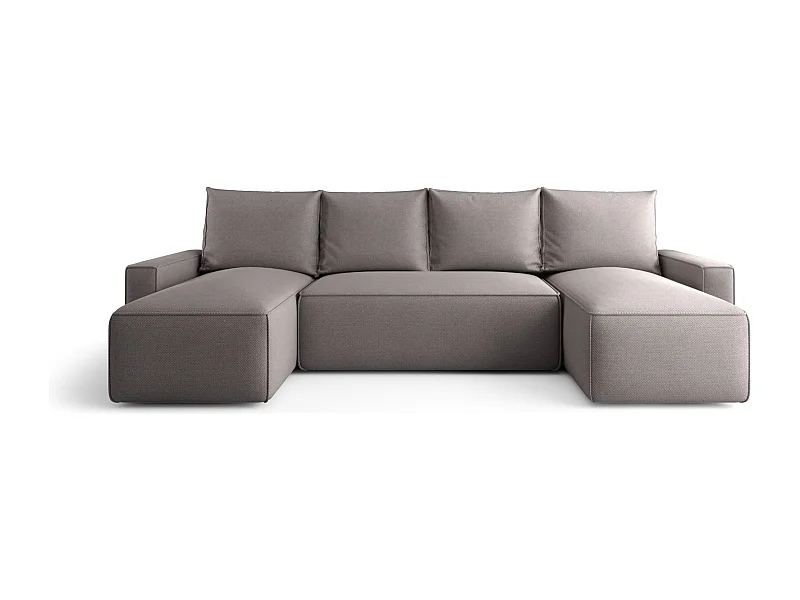 ECKSOFA mit Schlaffunktion SAVIO U Curio 83 Grau U-Form Sofa mit Stauraum Bettkasten Wohnzimmersofa Couch Sofa Bettsofa Bettkasten Bettcouch