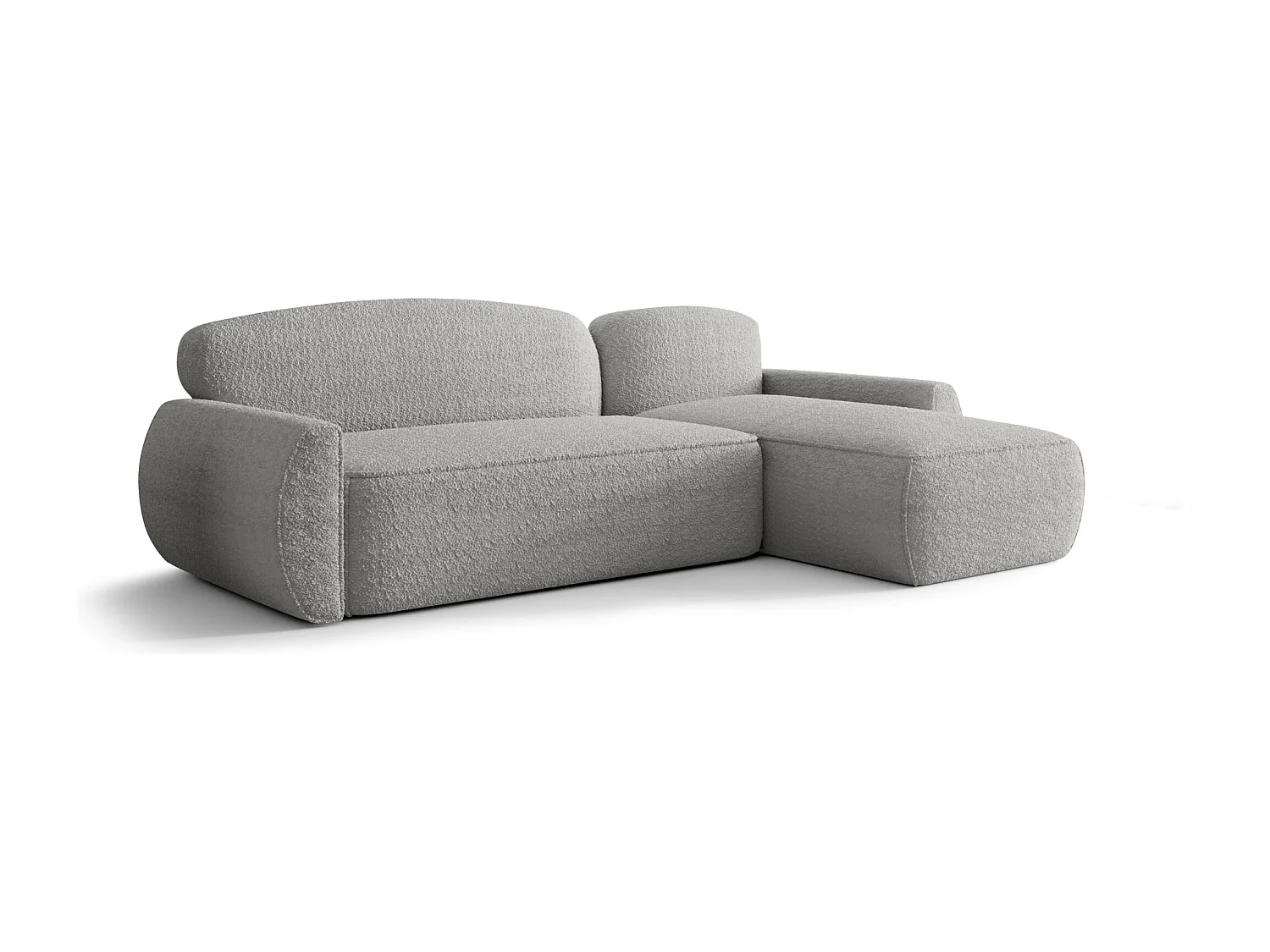 ECKSOFA mit Schlaffunktion LUCAS Quelle 83 Grau Rechts L-Form Sofa mit Stauraum Bettkasten Wohnzimmersofa Couch Sofa Bettsofa Bettkasten Bettcouch