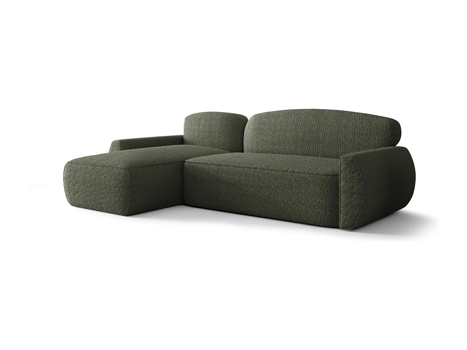 ECKSOFA mit Schlaffunktion LUCAS Quelle 37 Dunkelgrün Links L-Form Sofa mit Stauraum Bettkasten Wohnzimmersofa Couch Sofa Bettsofa Bettkasten Bettcouch