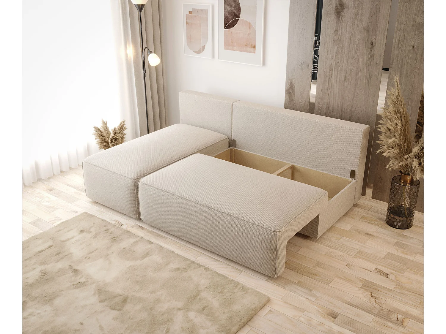 ECKSOFA mit Schlaffunktion SAVIO MINI Quelle 83 Links L-Form Sofa mit Stauraum Bettkasten Wohnzimmersofa Couch Sofa Bettsofa Bettkasten Bettcouch