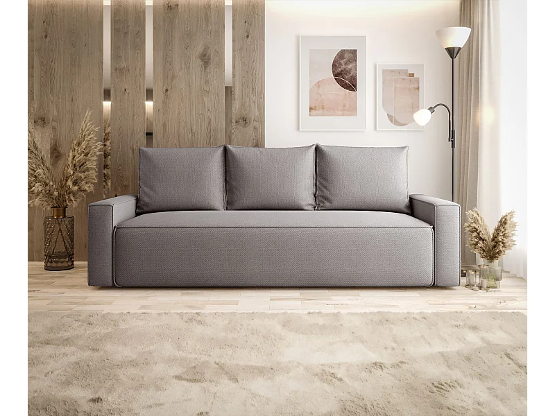 SOFA SAVIO Curio 83 Grau mit Stauraum Bettkasten Wohnzimmersofa Couch Sofa Bettsofa Bettkasten Bettcouch