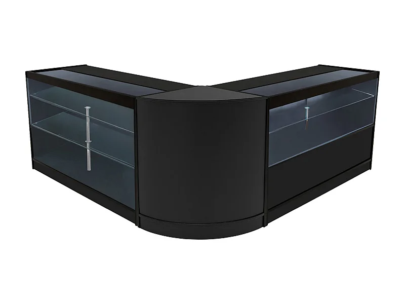 Zestaw oświetlenia sklepowego LED Hera K1500, C1500 i CM60 – czarny