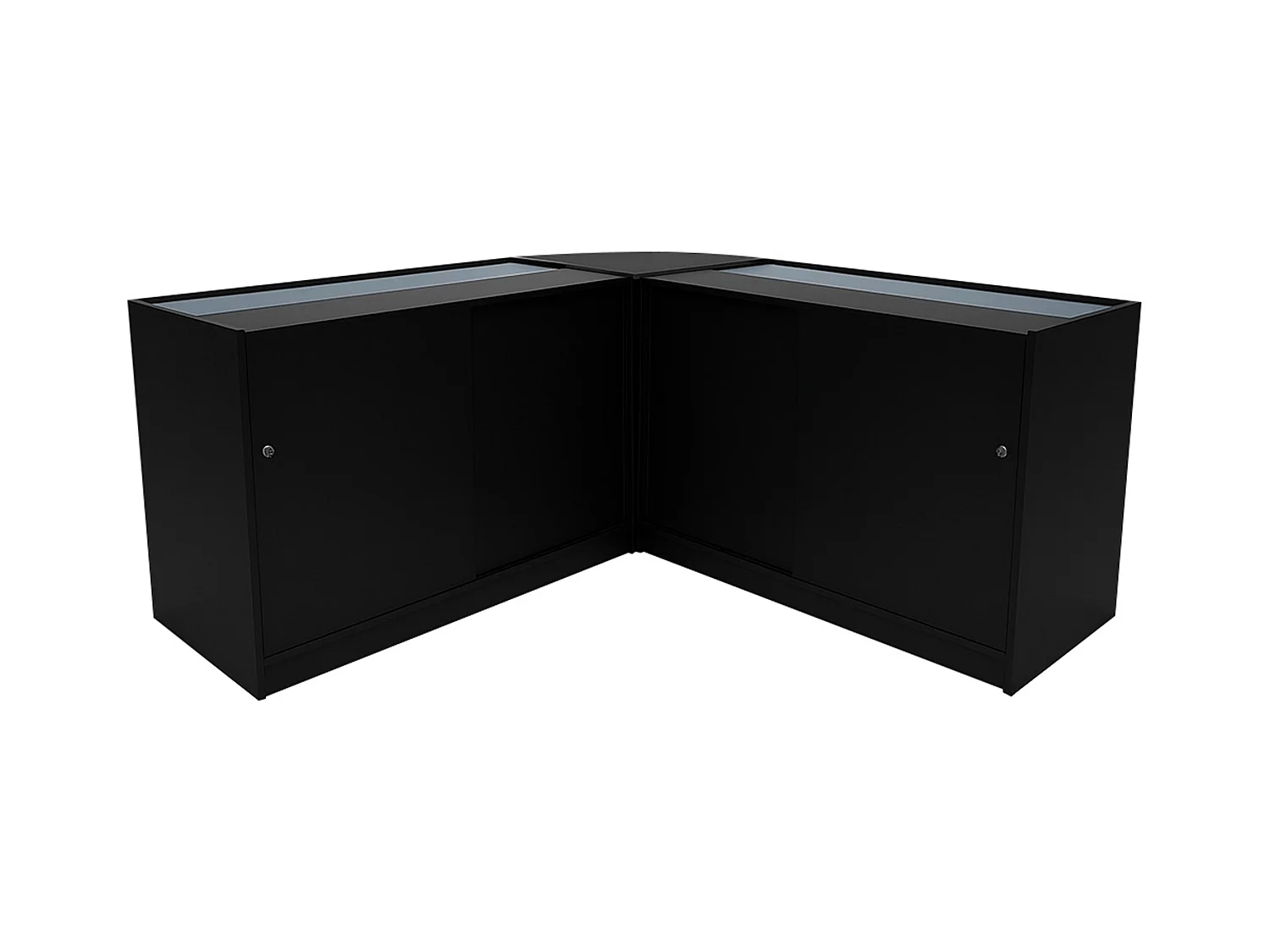 Zestaw oświetlenia sklepowego LED Hera K1500, C1500 i CM60 – czarny