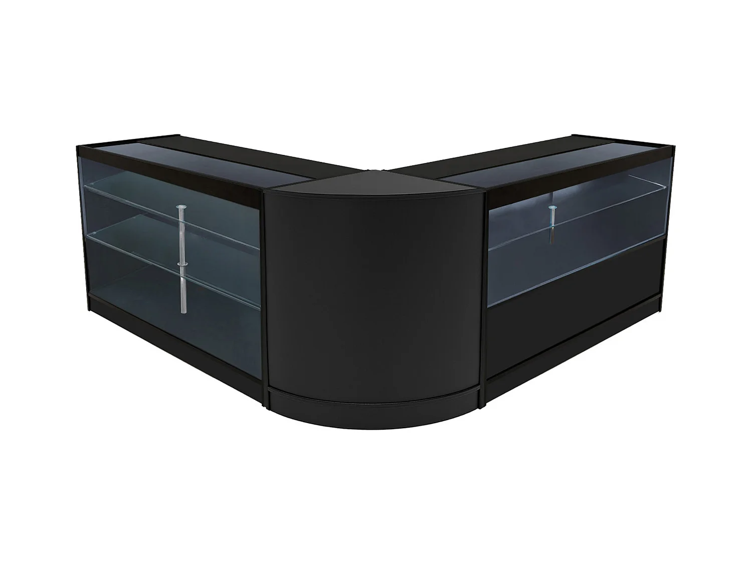 Comptoirs de Vente à LED Ensemble Hera - Noir CM60, K1500, C1500