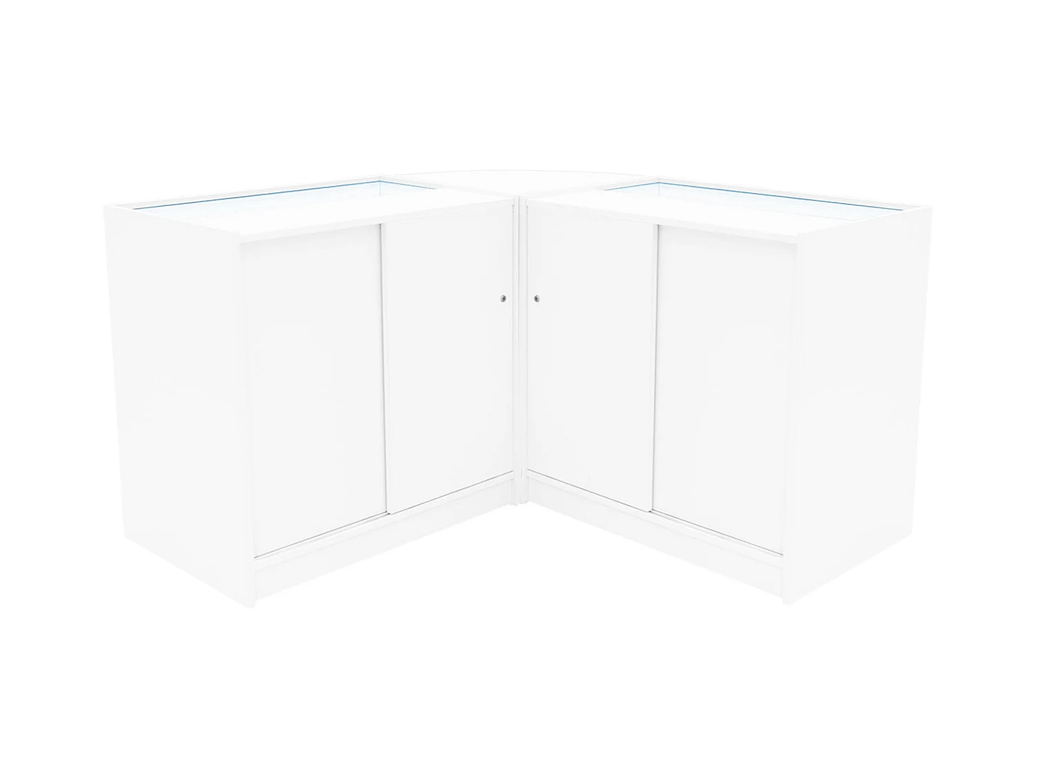 Zestaw oświetlenia sklepowego LED Hera K900, C900 i CM60 – biały