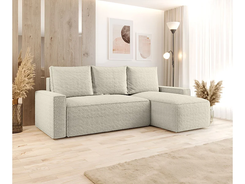 Hoekbank met slaapfunctie SAVIO Quelle 03 rechts L-vormige bank met opbergruimte woonkamerbank, slaapbank, bank met opbergruimte