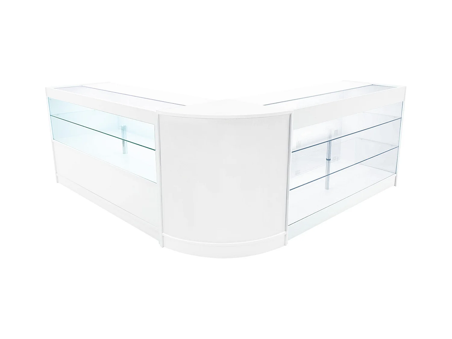 Comptoirs de Vente à LED Ensemble Hera - Blanc CM60, K1500, C1500