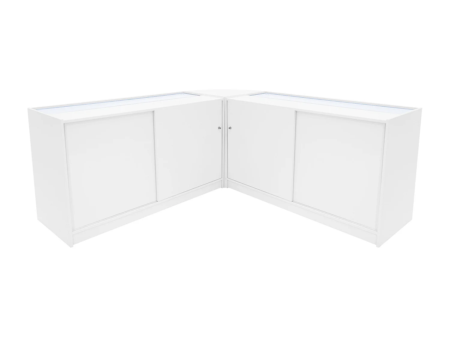 Hera LED Winkel Toonbank Set K1500, C1500 & CM60 - Wit