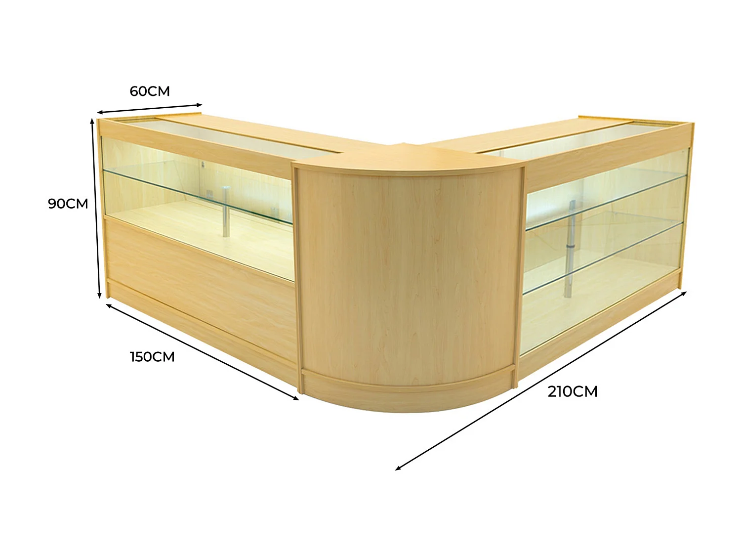 Zestaw oświetlenia sklepowego Hera LED K1500, C1500 i CM60 – klon