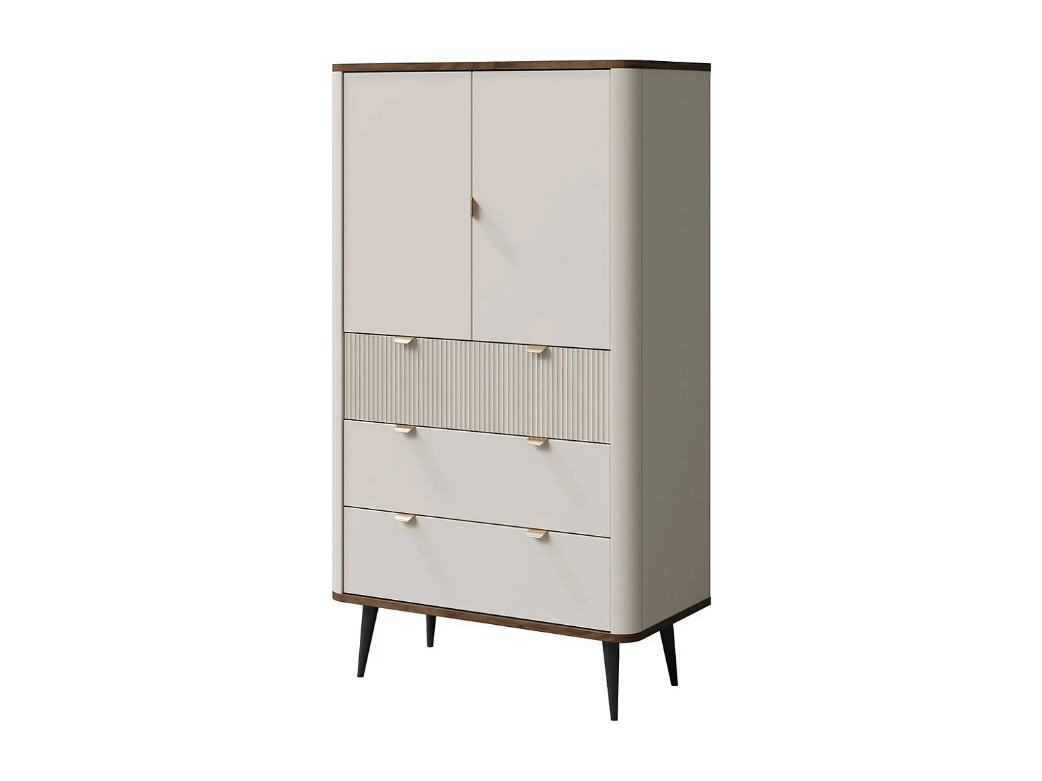 REGAL Marly Kaschmir / Walnuss 90 / 40 / 142cm