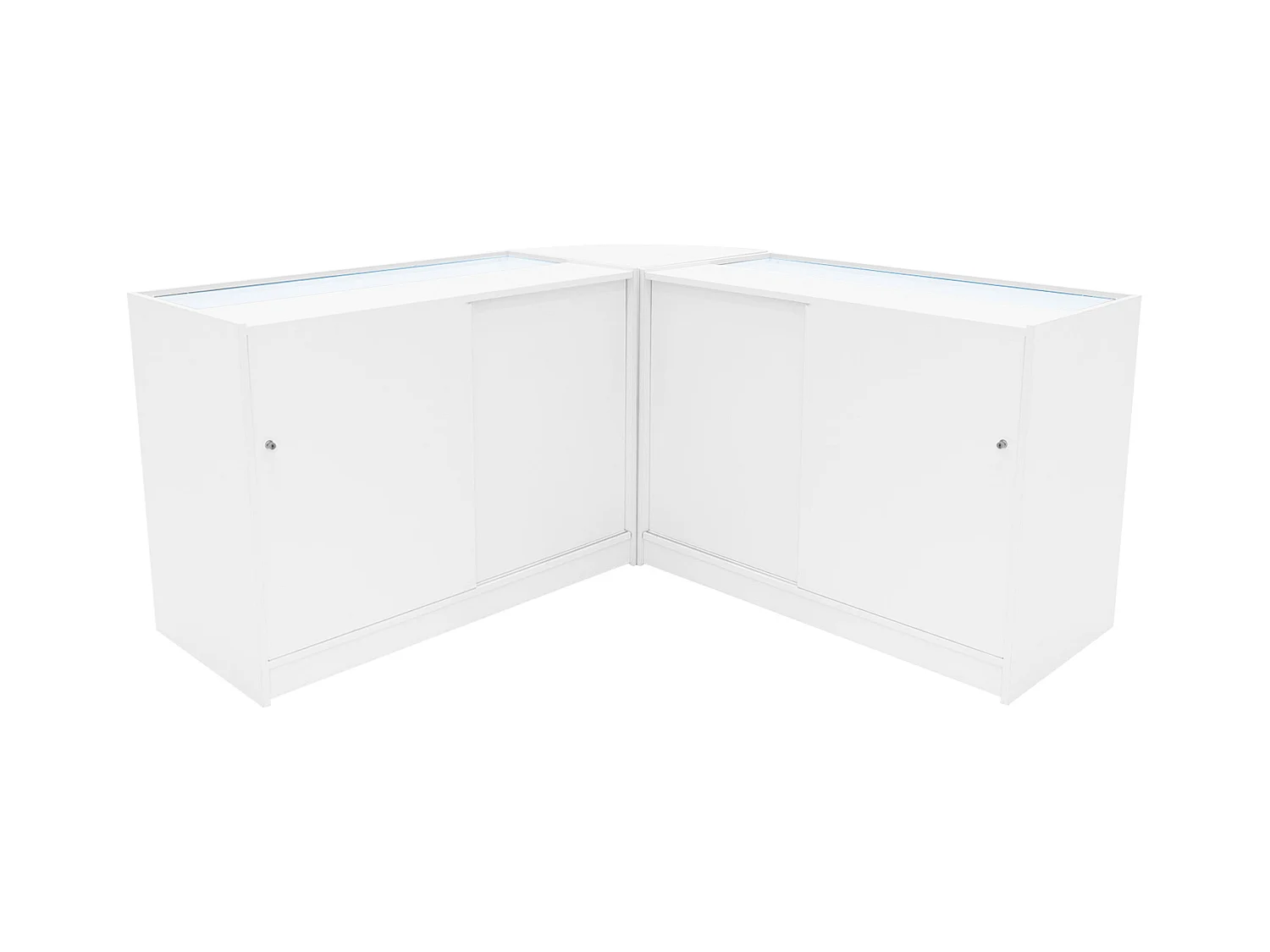 Zestaw oświetlenia sklepowego LED Hera K1200, C1200 i CM60 – biały