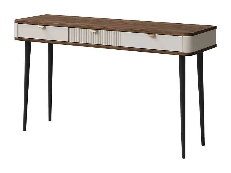 KONSOLENTISCH Marly Kaschmir / Walnuss 130 / 40 / 82cm