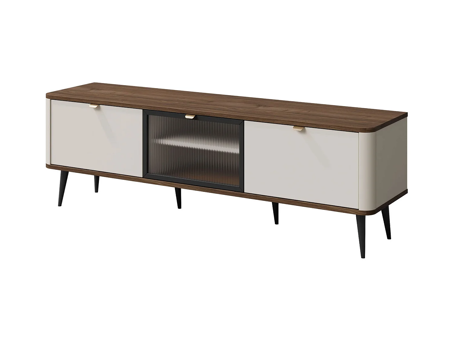 LOWBOARD Marly Kaschmir / Walnuss 160 / 40 / 52cm