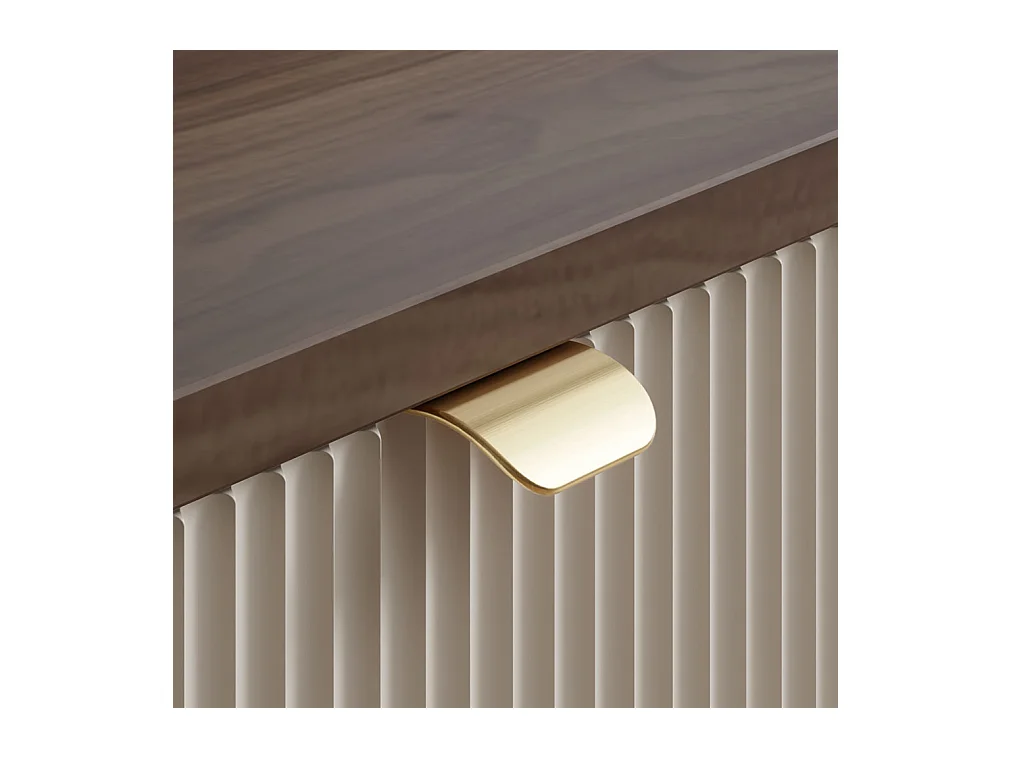 LOWBOARD Marly Kaschmir / Walnuss 160 / 40 / 52cm