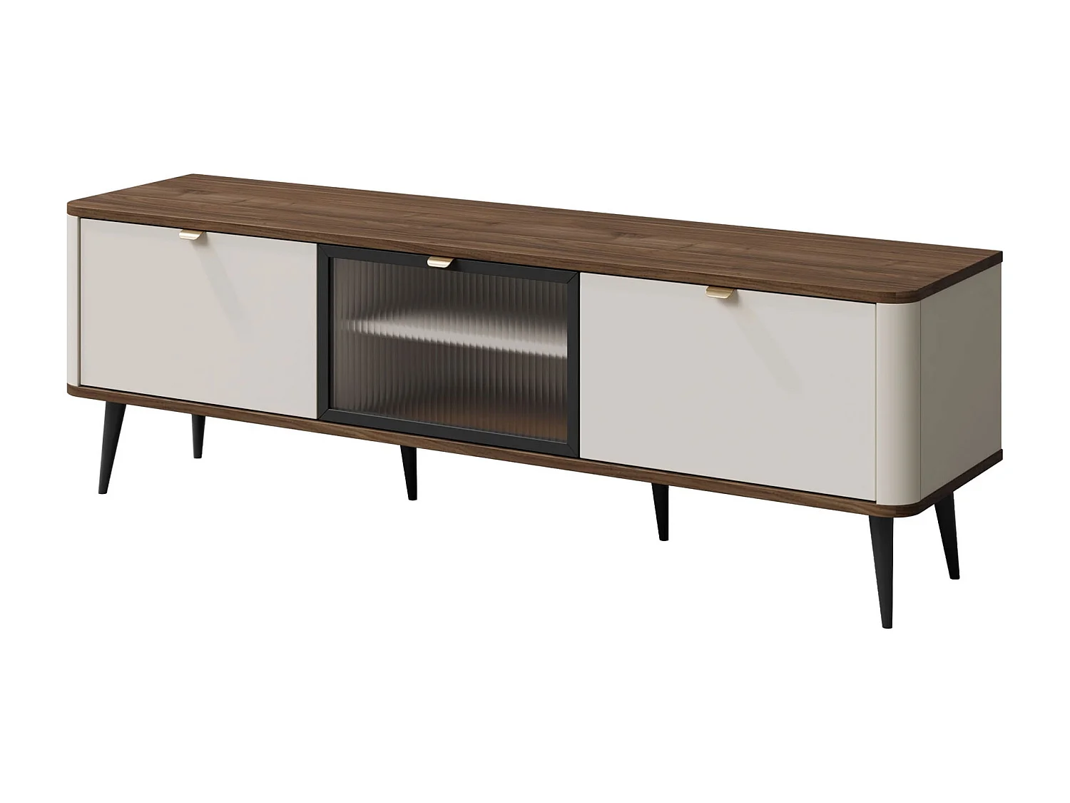 LOWBOARD Marly Kaschmir / Walnuss 160 / 40 / 52cm