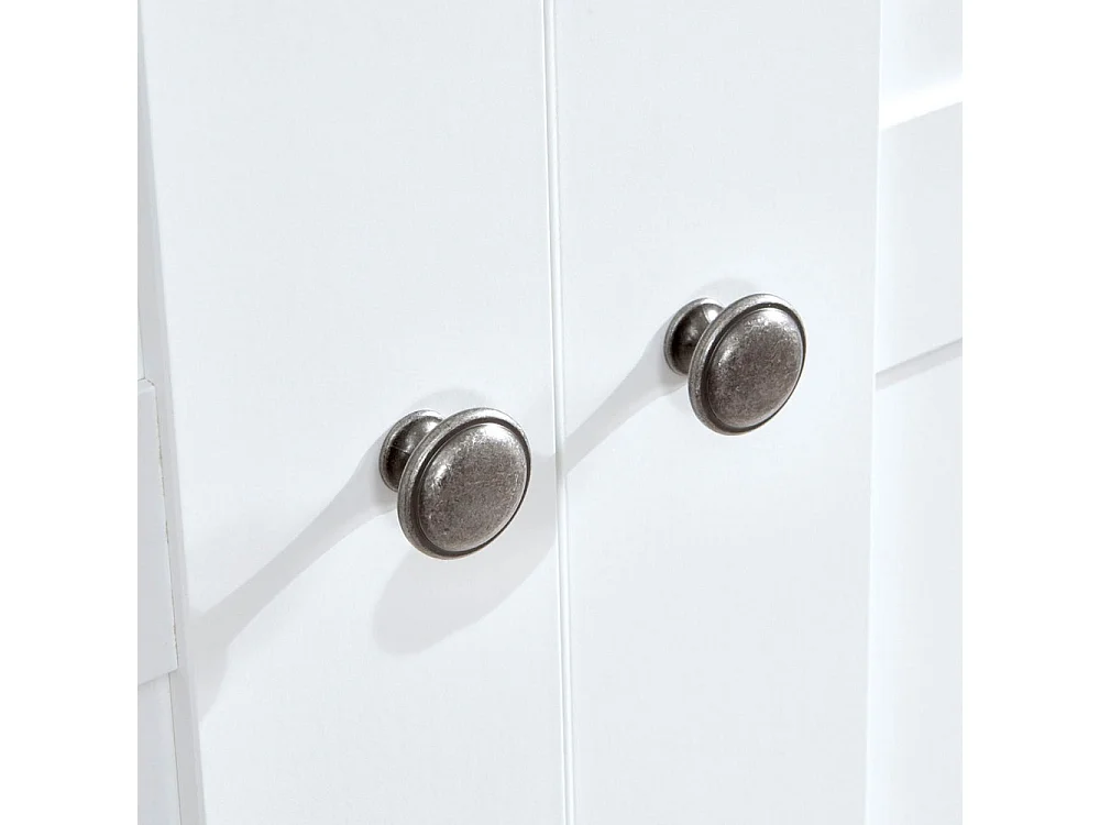 KLEIDERSCHRANK Chalet weiß 180 / 58 / 210cm