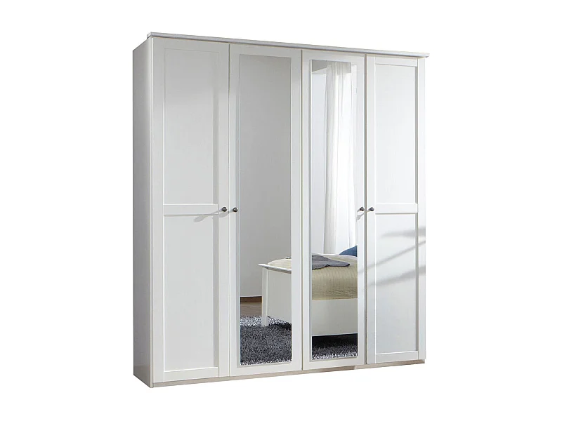 KLEIDERSCHRANK Chalet weiß 180 / 58 / 210cm