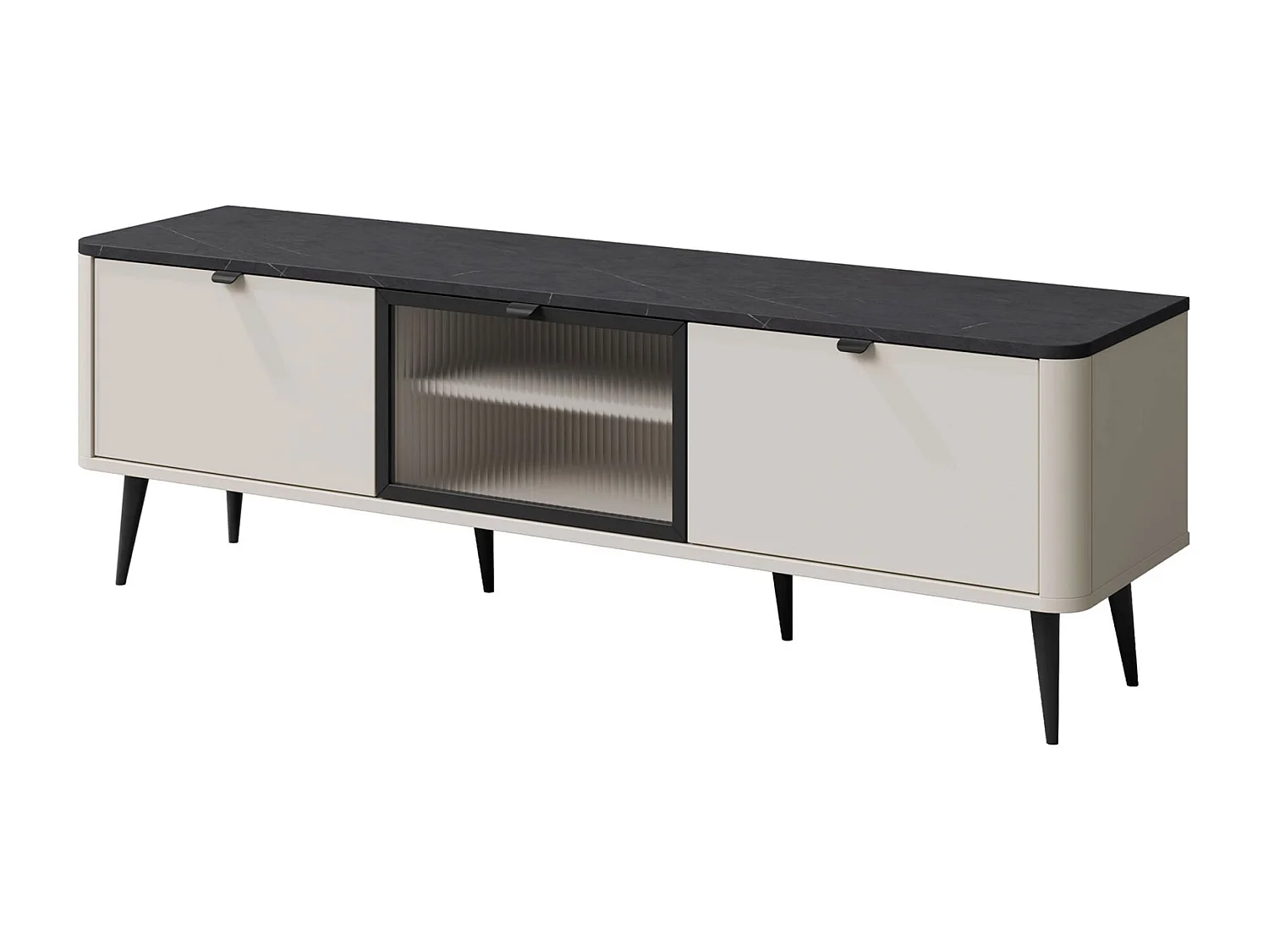 LOWBOARD Marly Kaschmir / Graustein 160 / 40 / 52cm