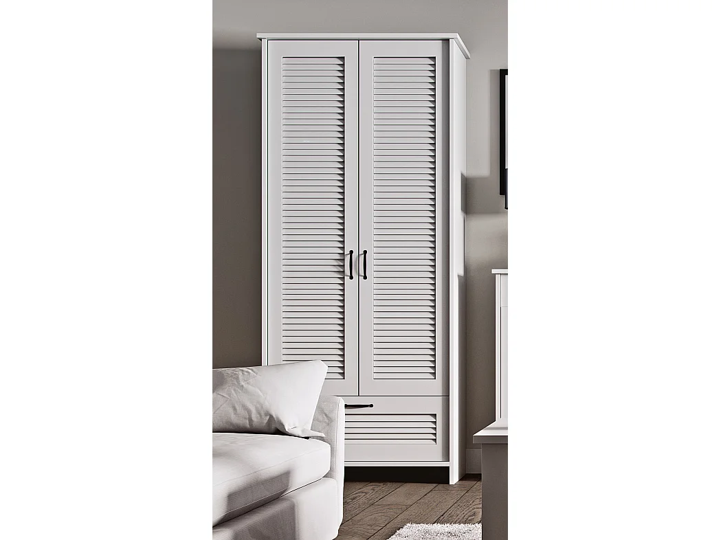 KLEIDERSCHRANK Orient weiß 88,4 / 52,5 / 198,2cm