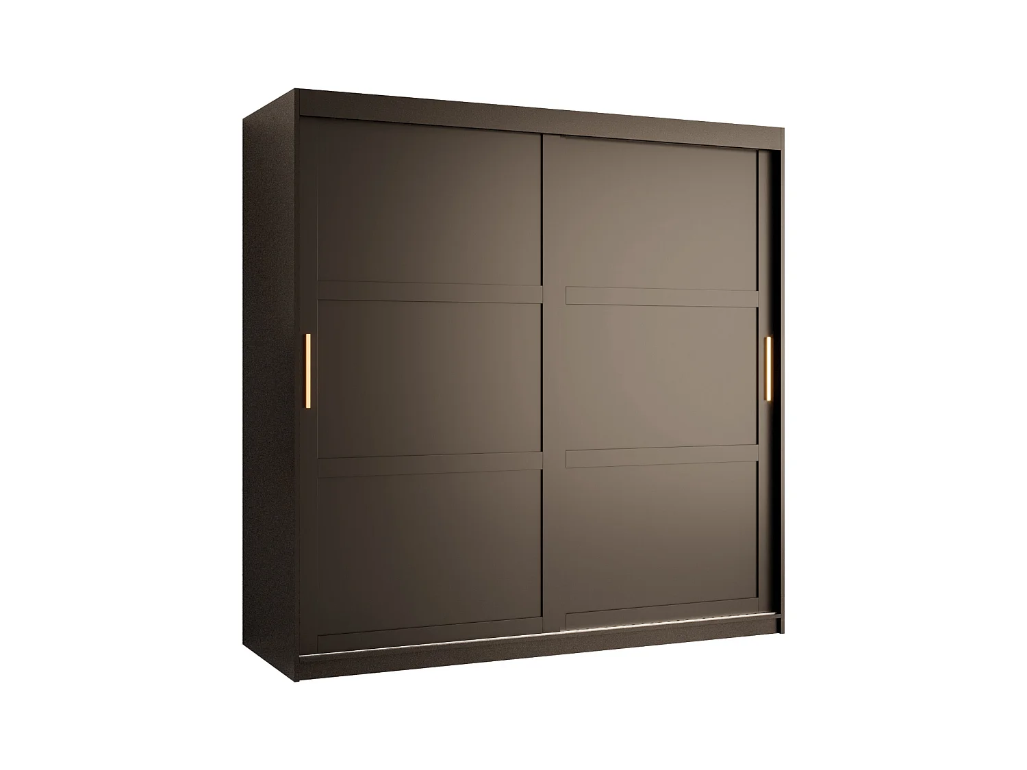 Armoire à portes coulissantes Ramiro 1 200/180/62 (Noir)