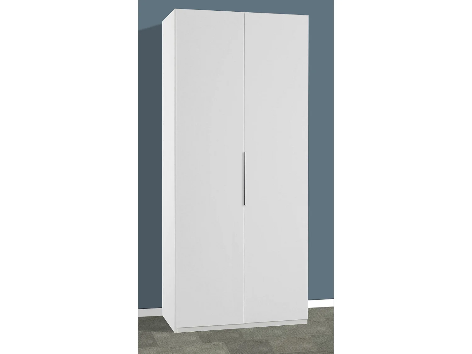 KLEIDERSCHRANK Level weiß 100 / 58 / 236 cm