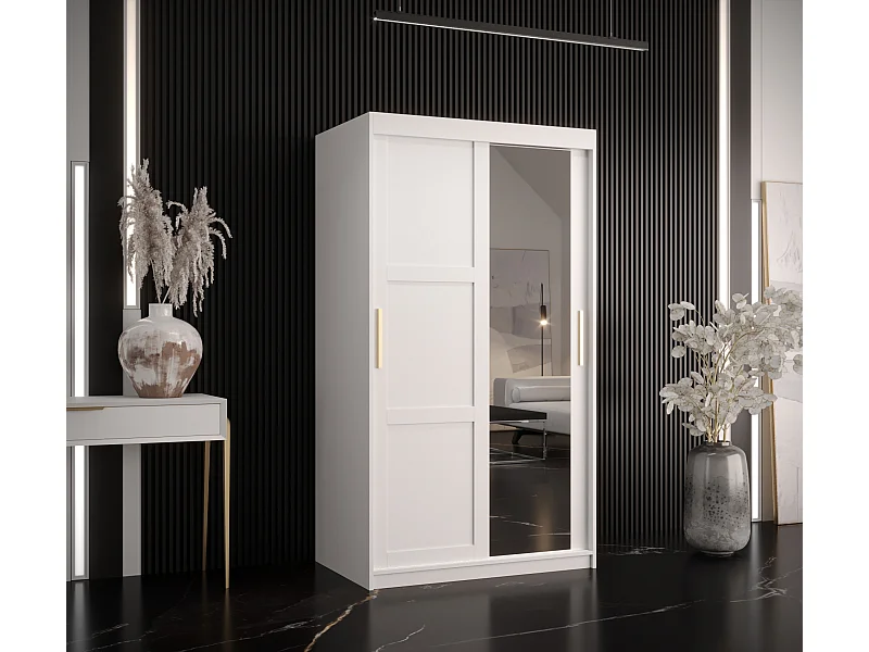 Armoire à portes coulissantes Ramiro 2 200/100/62 (Blanc)