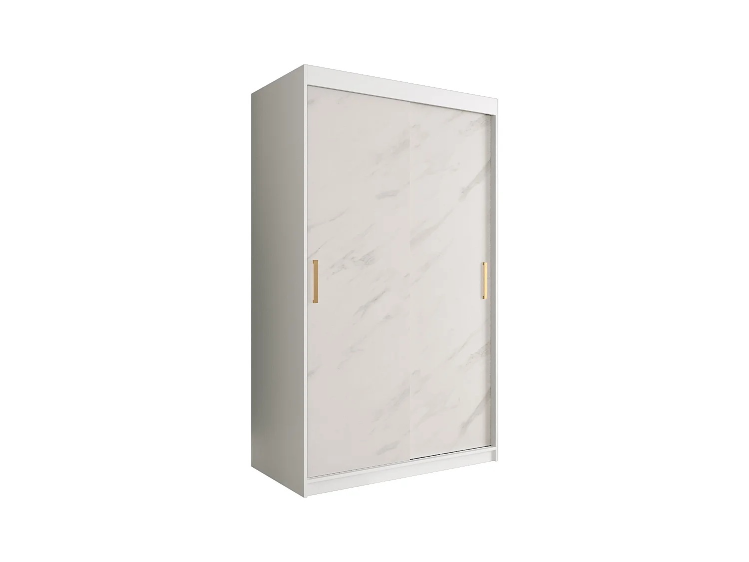 Armoire à portes coulissantes Marmur T 200/120/62 (Blanc)