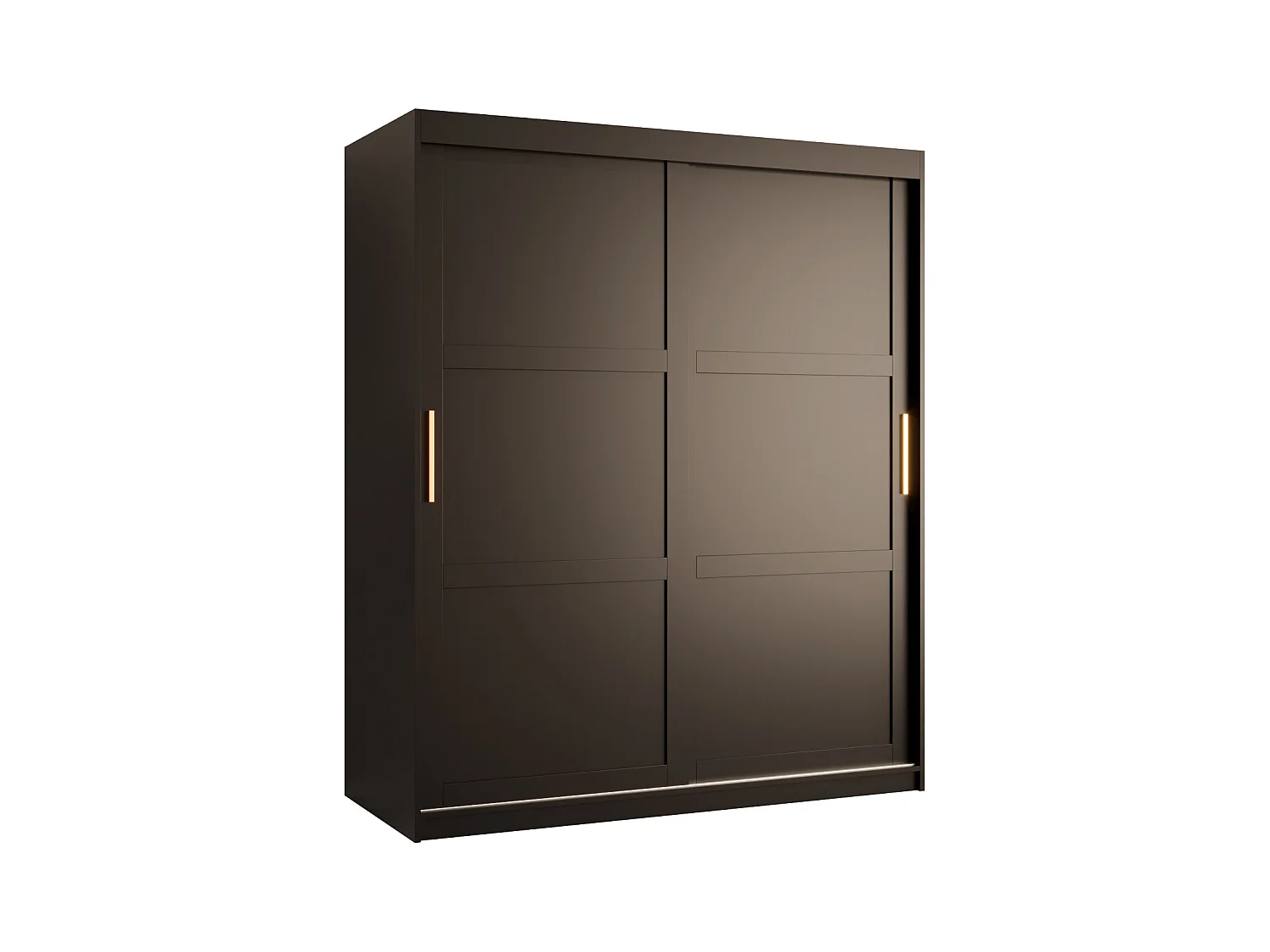 Armoire à portes coulissantes Ramiro 1 200/150/62 (Noir)