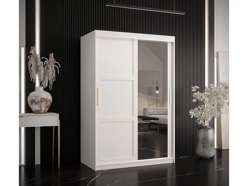 Armario de puertas correderas Ramiro 2 200/120/62 (Blanco)