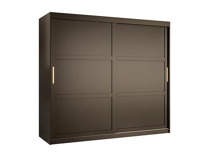 Armoire à portes coulissantes Ramiro 1 200/200/62 (Noir)