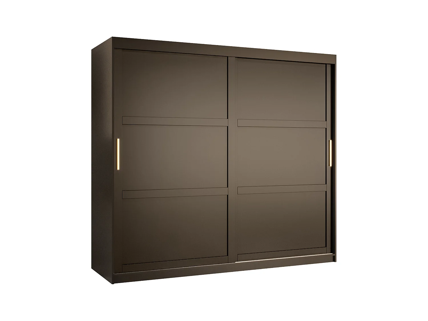 Armoire à portes coulissantes Ramiro 1 200/200/62 (Noir)