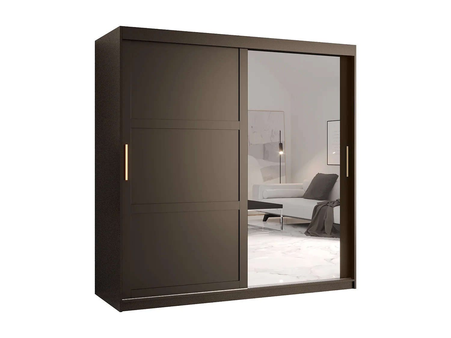 Kledingkast Ramiro 2 200/180/62 ( Zwart)