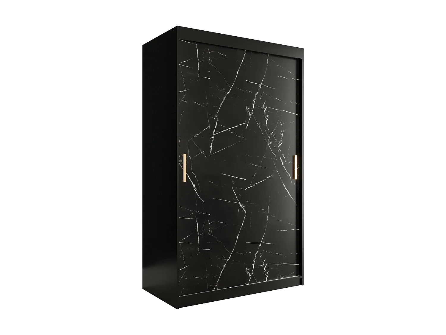 Armoire à portes coulissantes Marmur T 200/120/62 (Noir)