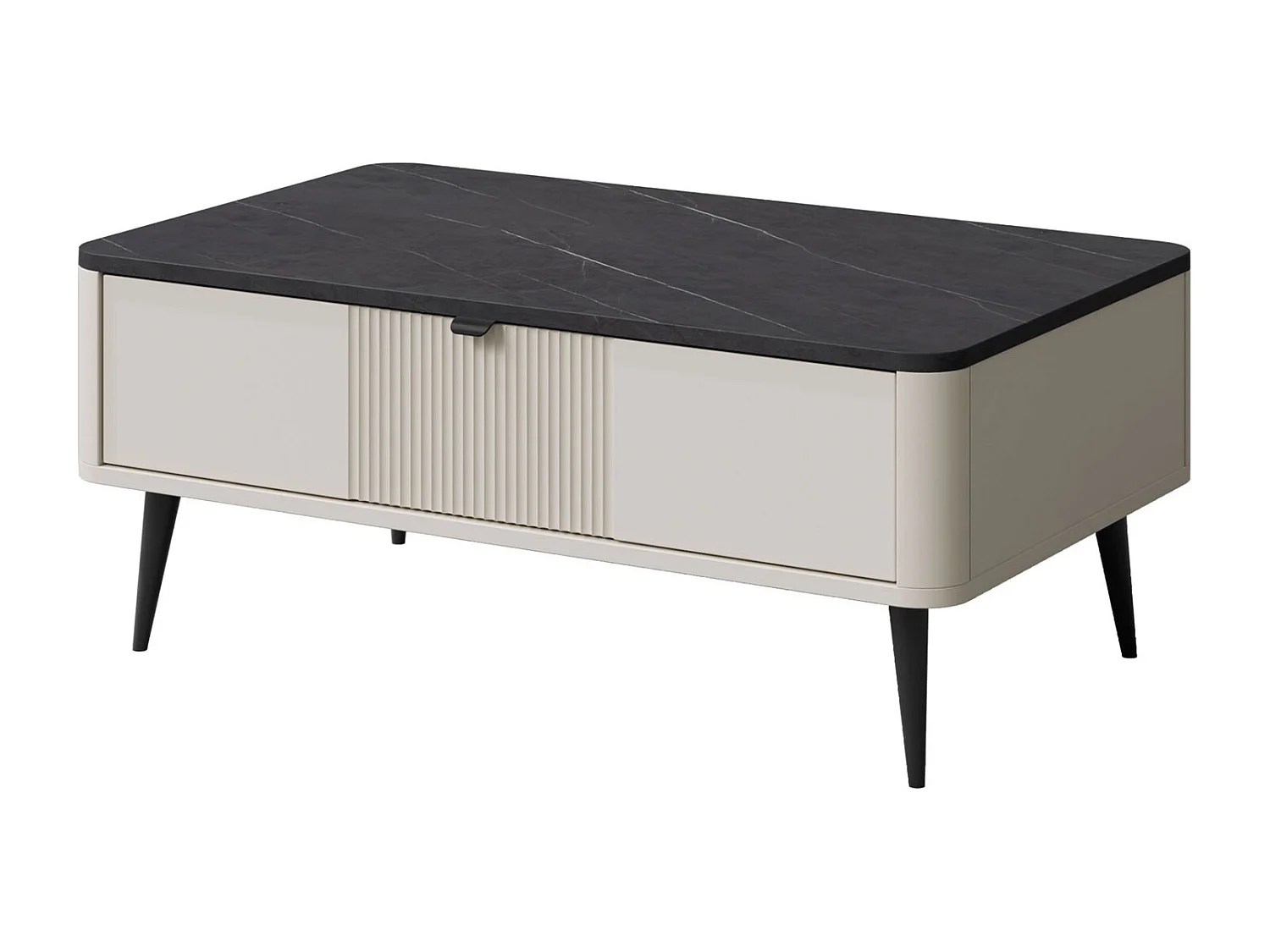 COUCHTISCH Marly Kaschmir / Graustein 100 / 60 / 42cm