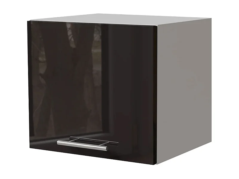 KLAPPHÄNGESCHRANK Essen W4B/40 Schwarz Hochglanz / Weiß Matt 40 / 32,5 / 36cm