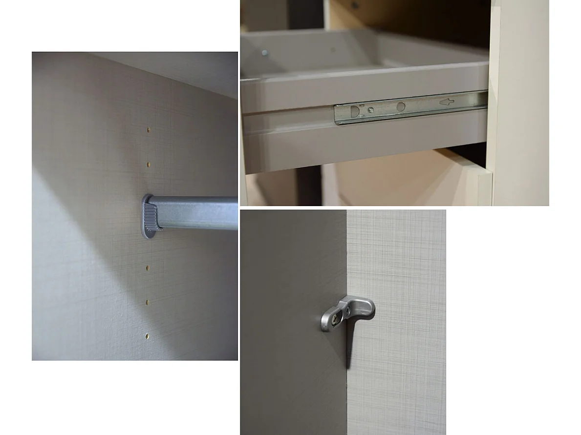 KLEIDERSCHRANK Tibet Eiche Artisan / graphit  313 / 58 / 210cm