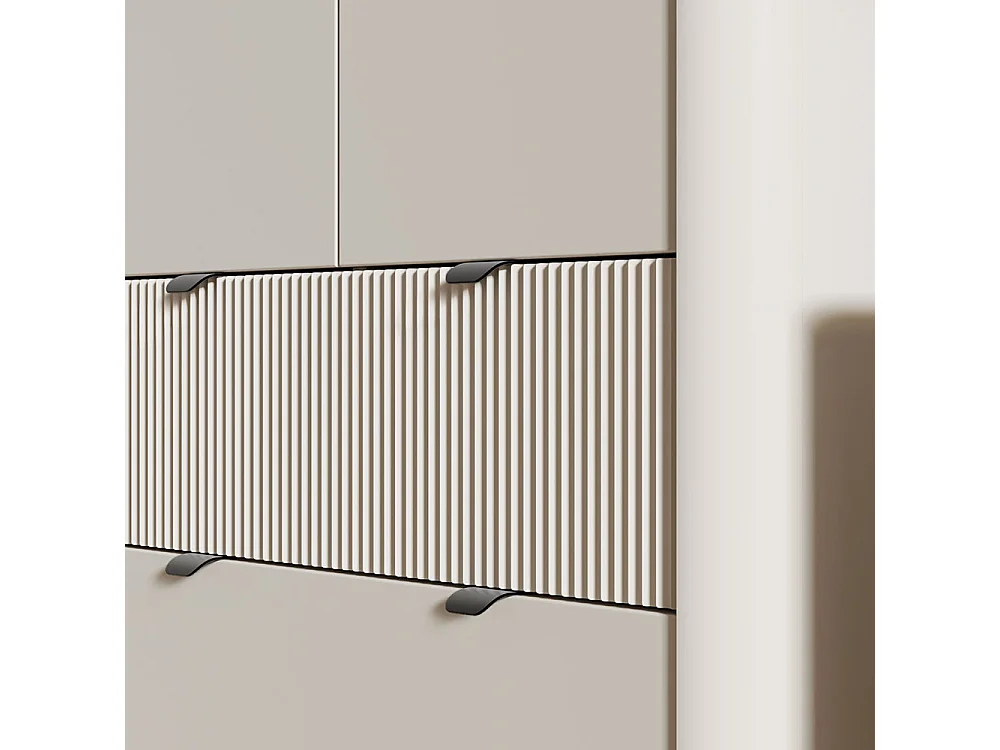 KLEIDERSCHRANK Marly Kaschmir / Walnuss 90 / 60 / 191cm