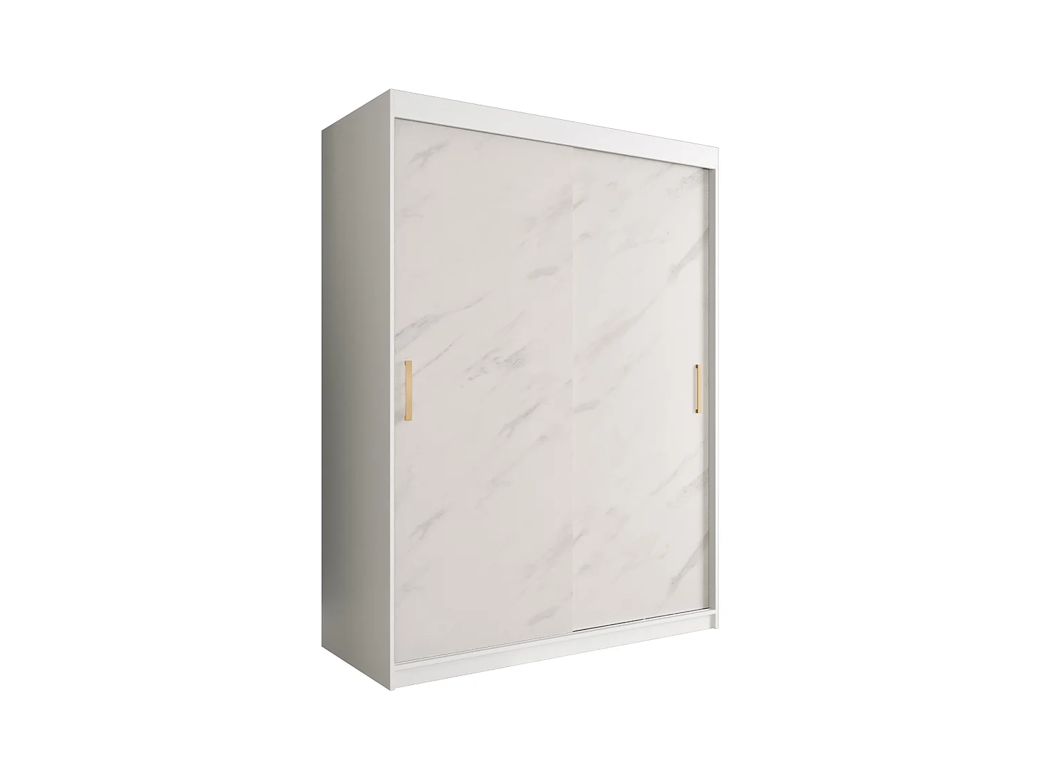 Armoire à portes coulissantes Marmur T 200/150/62 (Blanc)