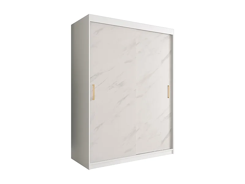 Kledingkast Marmur T 200/150/62 (Wit)