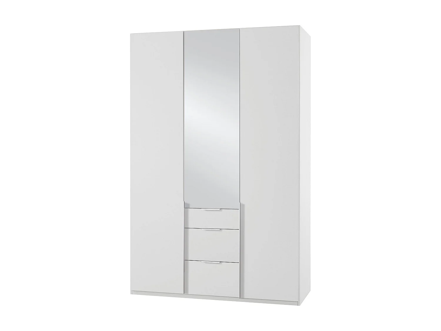 KLEIDERSCHRANK New York A weiß / Spiegel 135 / 58 / 236cm
