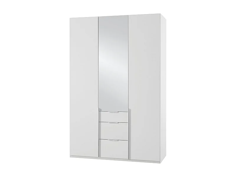 KLEIDERSCHRANK New York A weiß / Spiegel 135 / 58 / 236cm