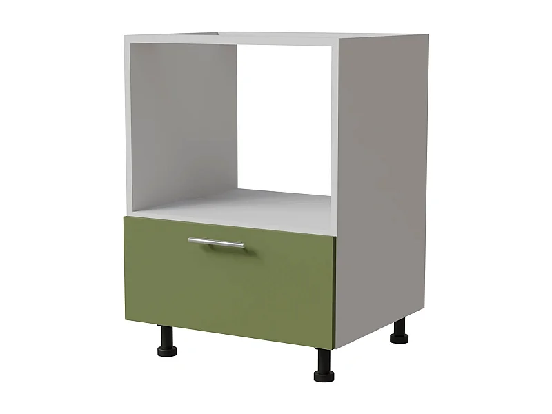 HERDUMBAUSCHRANK Brerra D11K/60 Kompakt RAL 6025 farngrün Matt / Weiß Matt 60 / 50 / 82cm