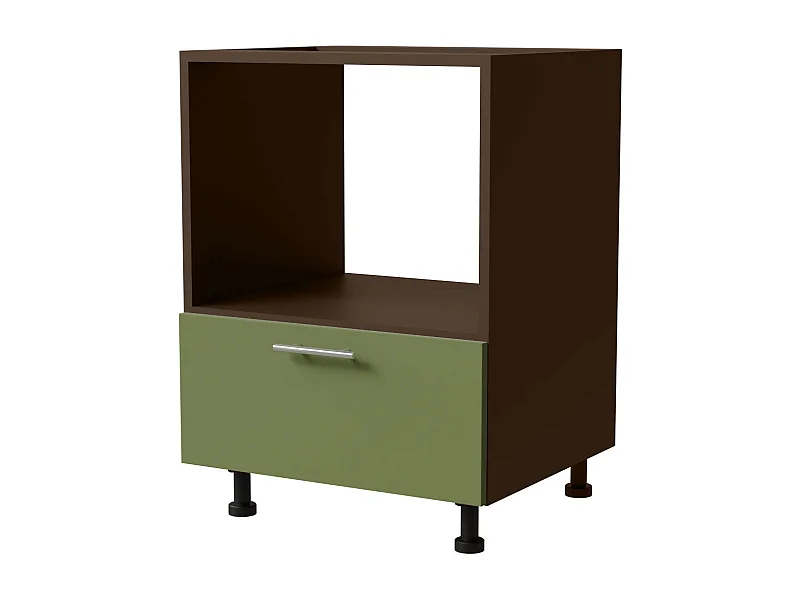 HERDUMBAUSCHRANK Brerra D11K/60 Kompakt RAL 6025 farngrün Matt / Lava Matt 60 / 50 / 82cm