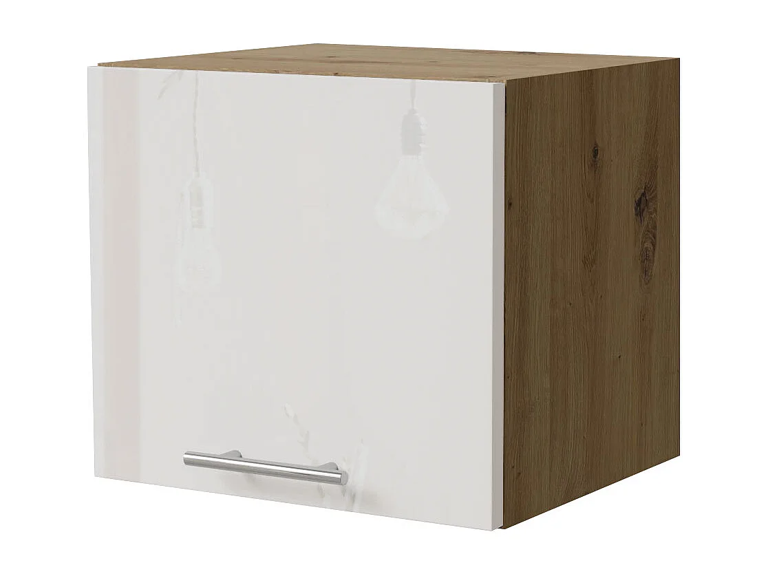 KLAPPHÄNGESCHRANK Essen W4B/40 Weiß Hochglanz / Eiche Artisan Matt 40 / 32,5 / 36cm