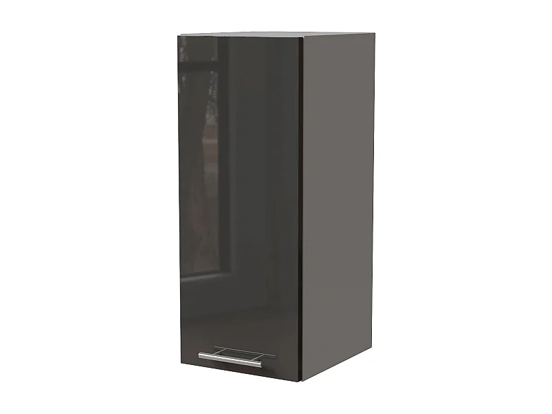KÜCHENHÄNGESCHRANK Essen W2/20 Graphit Hochglanz / Grau Matt 20 / 32,5 / 72cm