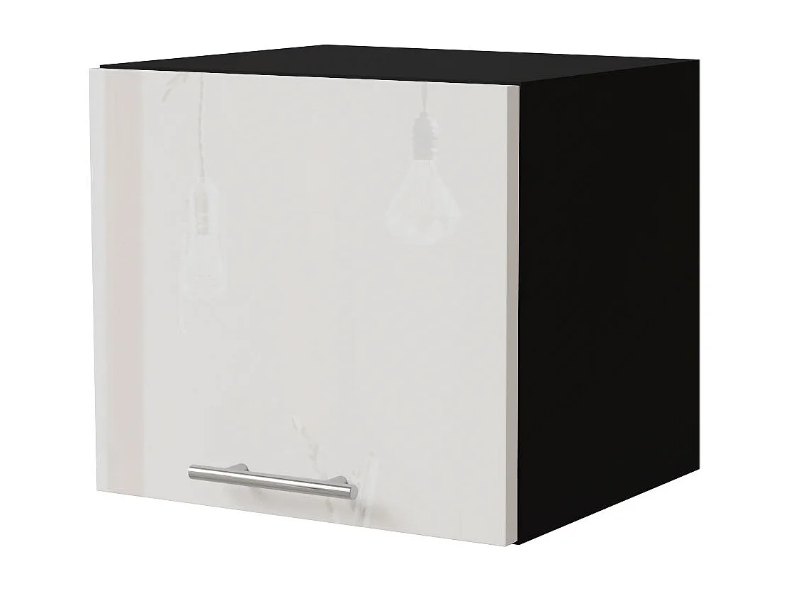 KLAPPHÄNGESCHRANK Essen W4B/40 Weiß Hochglanz / Schwarz Matt 40 / 32,5 / 36cm