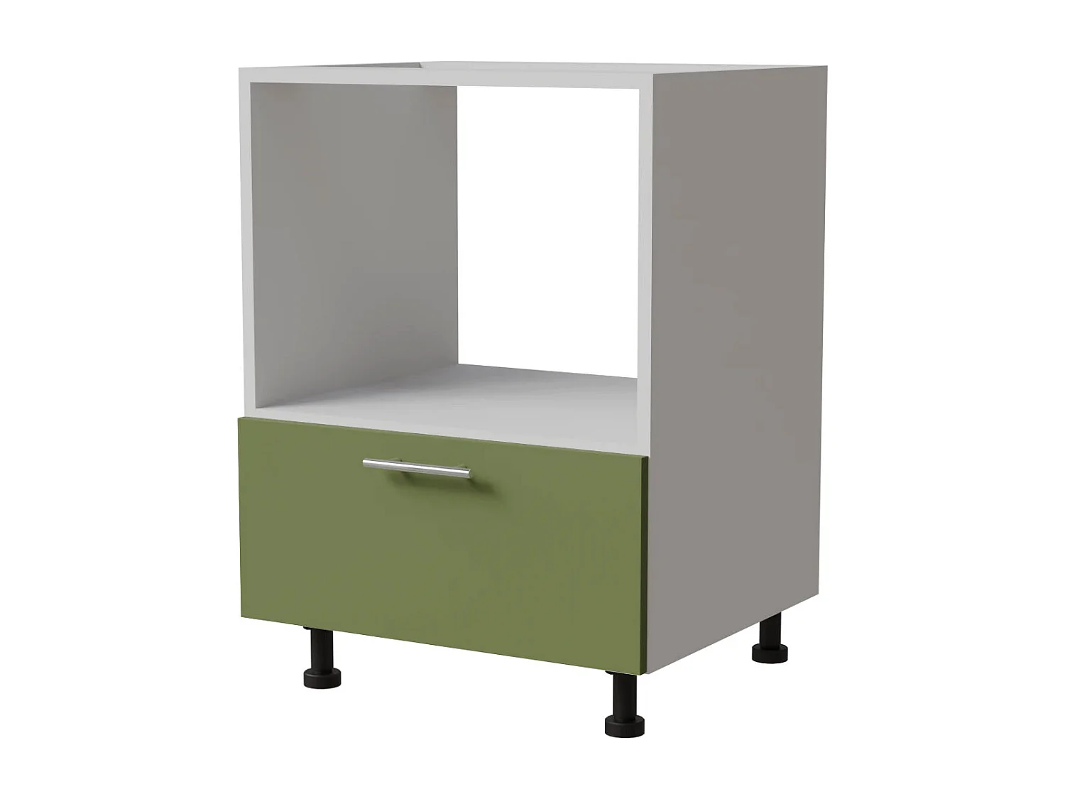 HERDUMBAUSCHRANK Brerra D11K/60 Kompakt RAL 6025 farngrün Matt / Weiß Matt 60 / 50 / 82cm