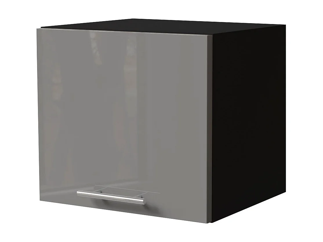 KLAPPHÄNGESCHRANK Essen W4B/40 Grau Hochglanz / Schwarz Matt 40 / 32,5 / 36cm
